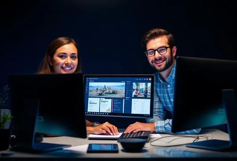 Smiling UI/UX designer