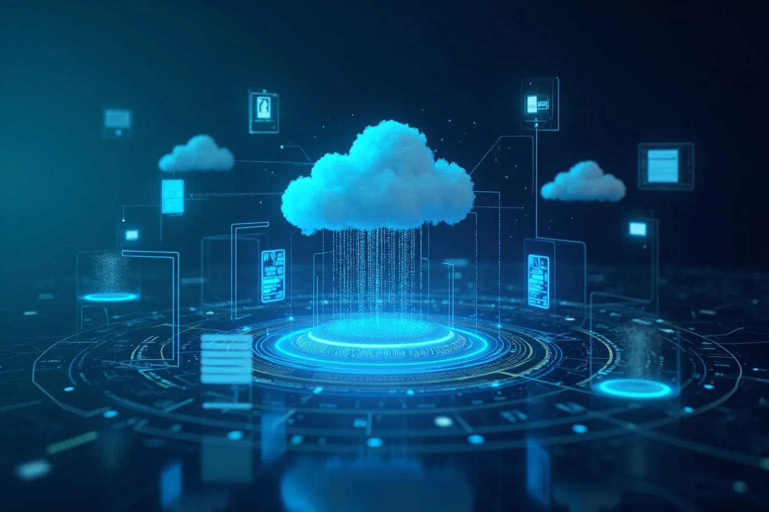 Cloud-based SaaS platform architecture with scalable digital infrastructure